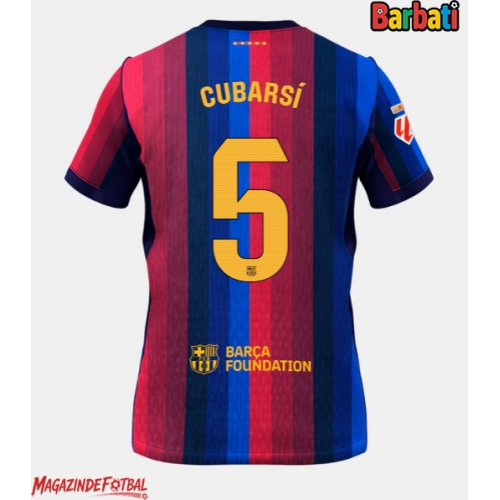 Barcelona Pau Cubarsi #5 Tricou Fotbal Replică 2026-27 Barbati Acasa Barcelona Pau Cubarsi #5 Tricou Fotbal Replică 2026-27 Barbati Acasa